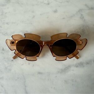Loewe Inspired Brown Beige Sunglasses